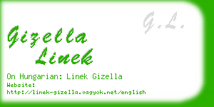 gizella linek business card